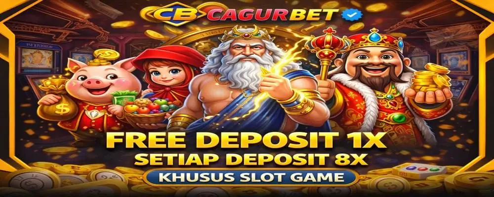 free deposit 1x, setiap deposit 8x